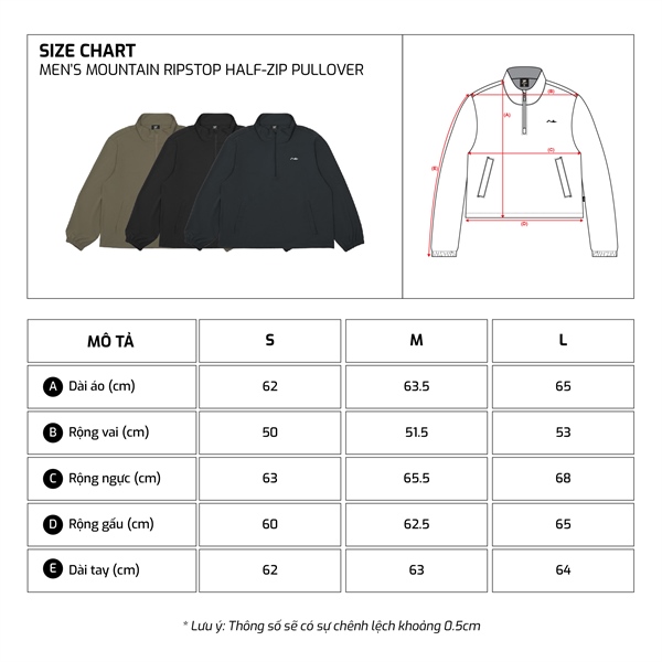 TJO Ripstop Half Zip Pullover